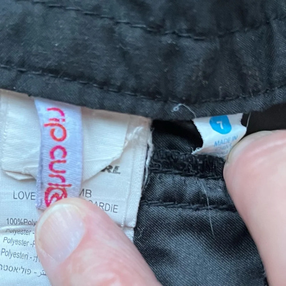 ✨Rip Curl Women's Black Love N Surf 7” Boardie Shorts - Juniors Size 7 - GUC* - Picture 2 of 10